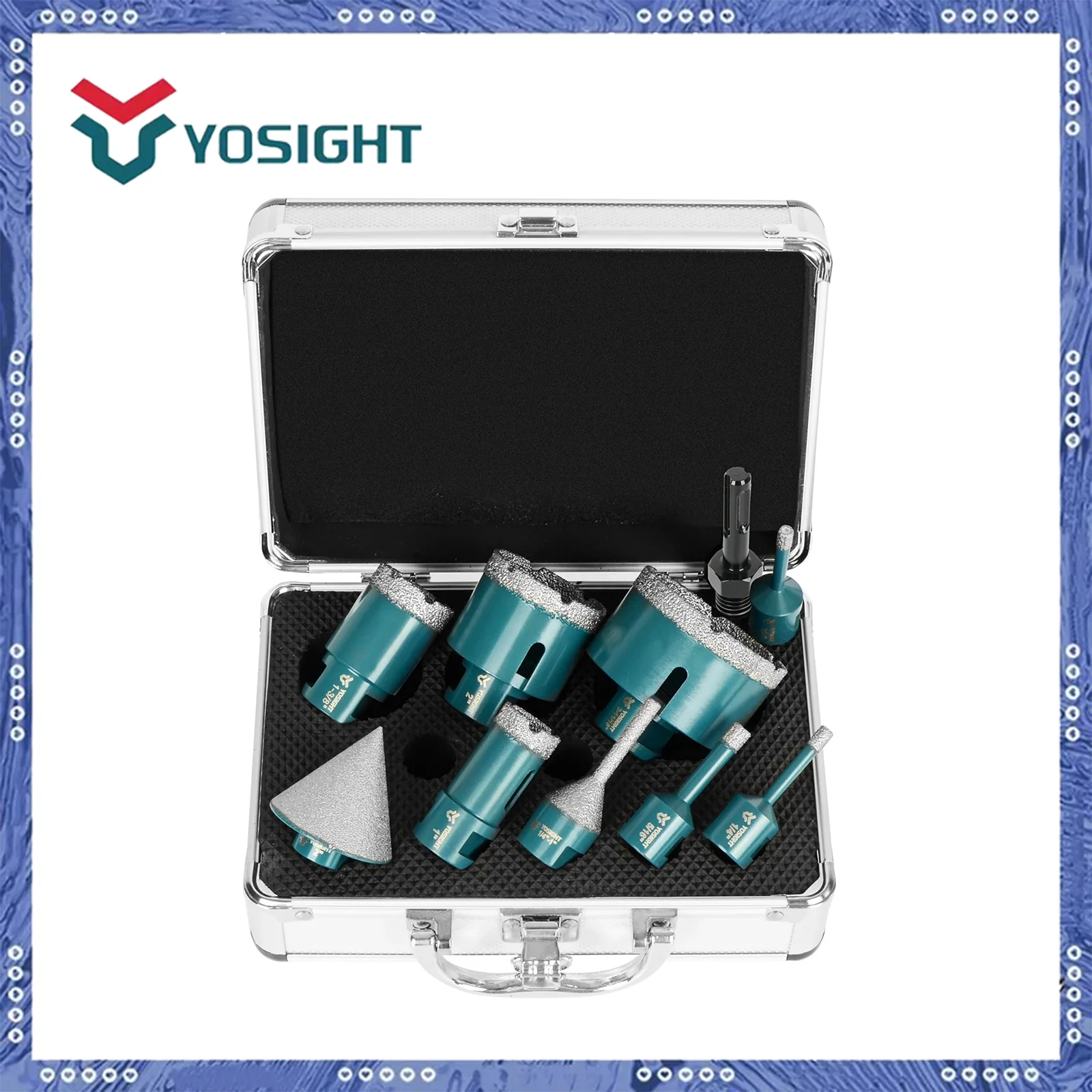 

10pcs Multifunctional 35mm Carbide Steel Hinge Boring Bit Set - Precision Woodworking Hole Drilling & Positioning for Hinges