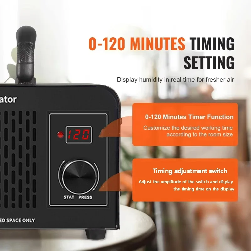 12g Ozone Machine Ozone Generator Air Purifier Remove FormaldehydeOdor Deodorize Home Kitchen Office Car Ozon Cleaner Ozonizador