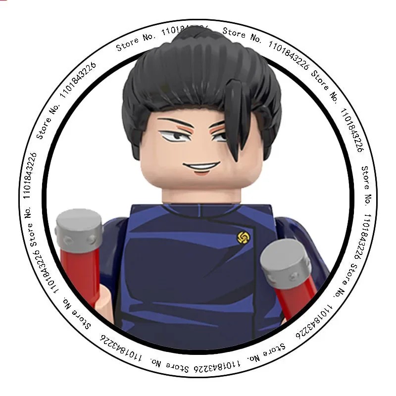 48pcs Jujutsu Kaisen Bouwstenen Itadori Yuji Gojo Satoru Ryomen Mini Action Figure Accessoires Kerstcadeau voor kinderen - afbeelding 1