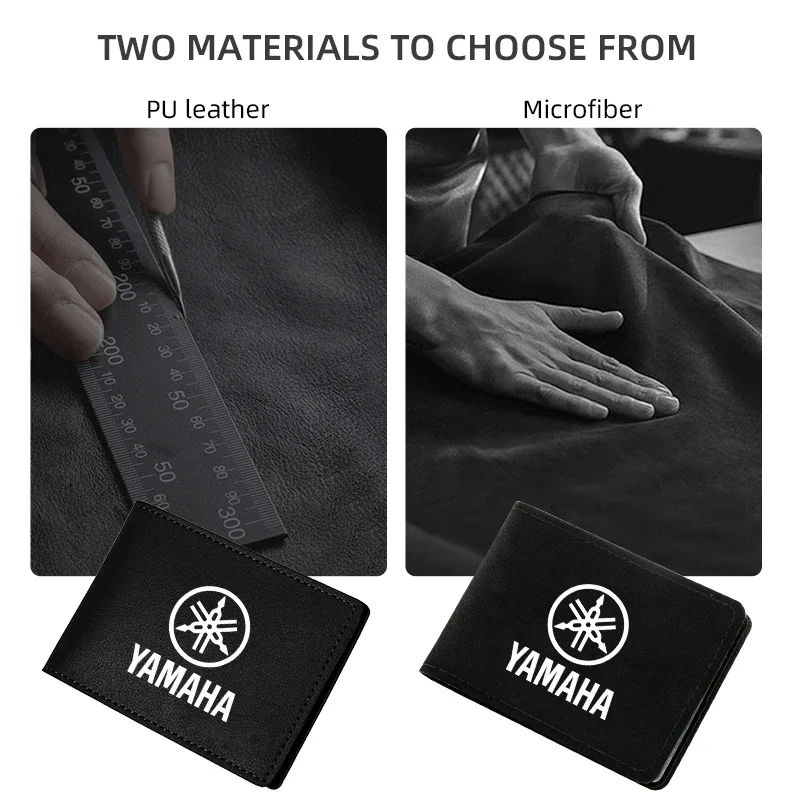 دراجة نارية غطاء رخصة القيادة حامل معرف بطاقة الائتمان محفظة الجلد المدبوغ لياماها R6 R1 YZF MT-03 MT-07 MT-09 تصفيف السيارة