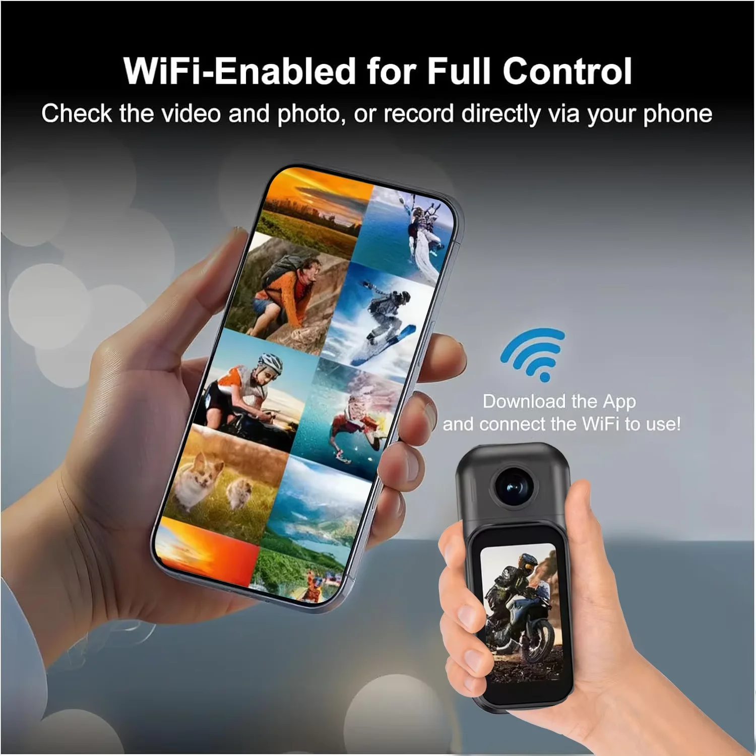 4K 1080P Action Camera WiFi Ou - Outdoor Sports Activities recension och pris