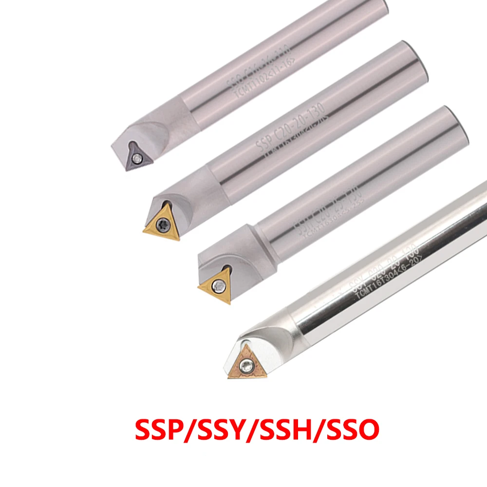 

30 60 Degree SSP SSY SSH SSO C10 C12 C16 C20 110L-200L Chamfering Cutter Tools Machine Holder Milling Cutting Use Inserts TCMT