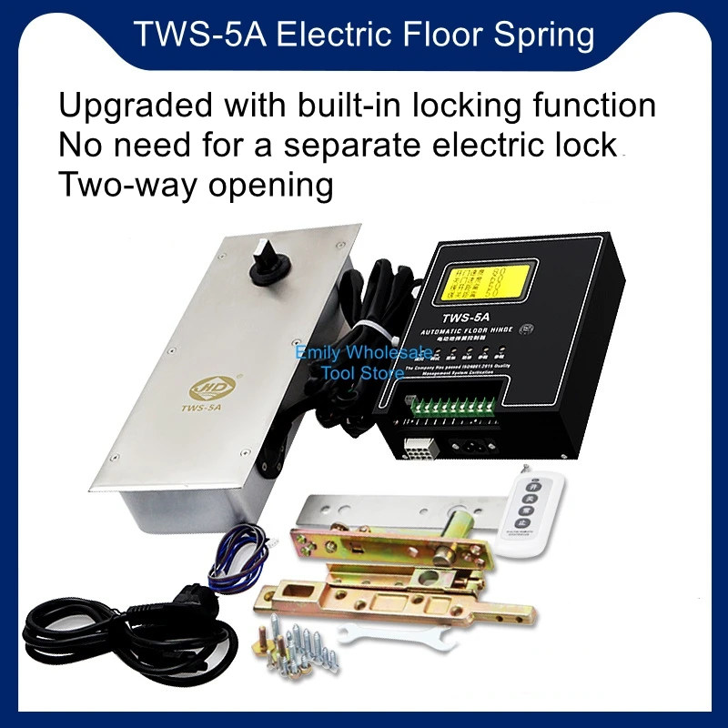 

TWS-5A Underground Spring-Loaded Smart Single/Double-Directional Glass Door Hardware Automatic Swing Door Motor