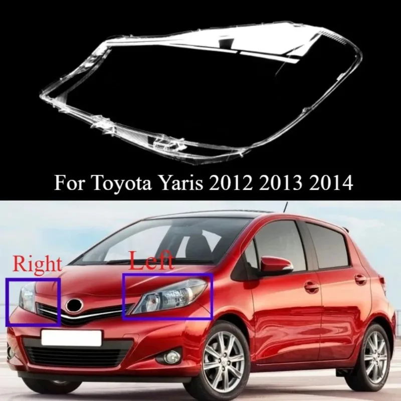 For Toyota Yaris 2012 2013 2014 Headlight Cover Headlamp Lamp Shell Lens Plexiglass Replace Original Lampshade