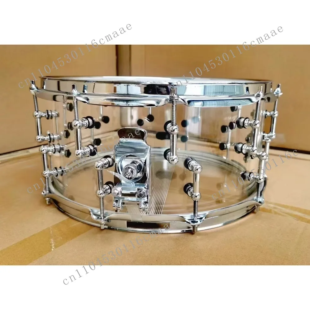 Wholesales Multi-color Transparent Practical 8/10/12/14X5.5 Inch Durable Acrylic Snare Drum