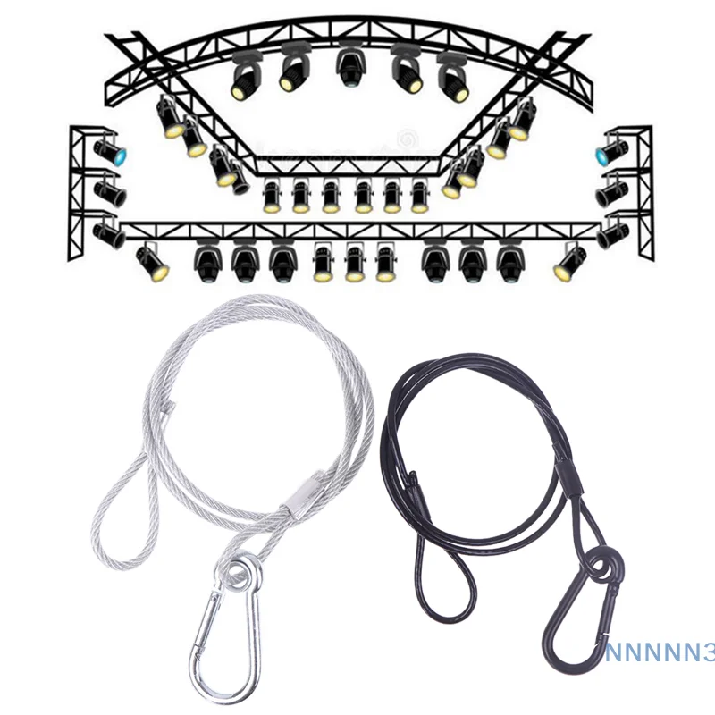 

Top Quality 70/80/100cm Stage Light Safe Wire, Steel Safety Rope with Lock
