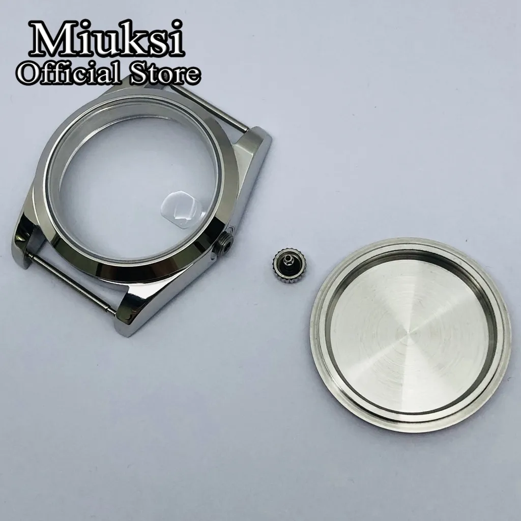 Miuksi 36mm/40mm silber gold schwarz uhr gehäuse sapphire fit NH35 NH36 NH34 ETA2824 2836 Miyota8215 PT5000 DG2813 3804 bewegung