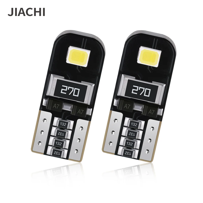 

jiachi 2/4/6/8PCS T10 2835 W5W Led Bulb Hot in Europe Canbus No Error Interior Light License Plate Glove Box Universal Car Lamp