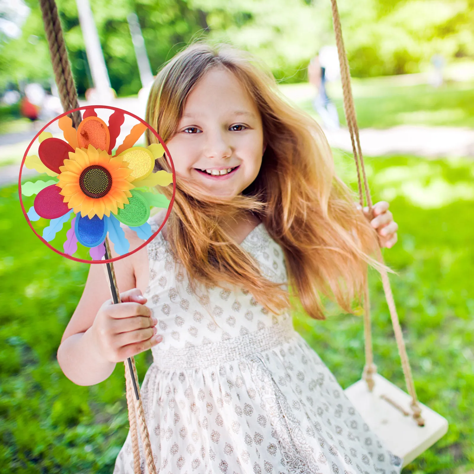 

4Pcs Colorful Cartoon Windmills Funny Outdoor Pinwheel Playthings Children Garden Decoration Creative Kids Gift Fun Learning