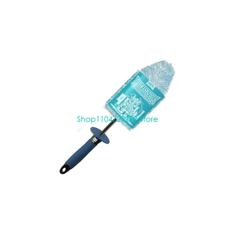 D8KE Flexible Handle Wheel Scourer For Auto Truck Vessel Scratch Complimentary Bristles