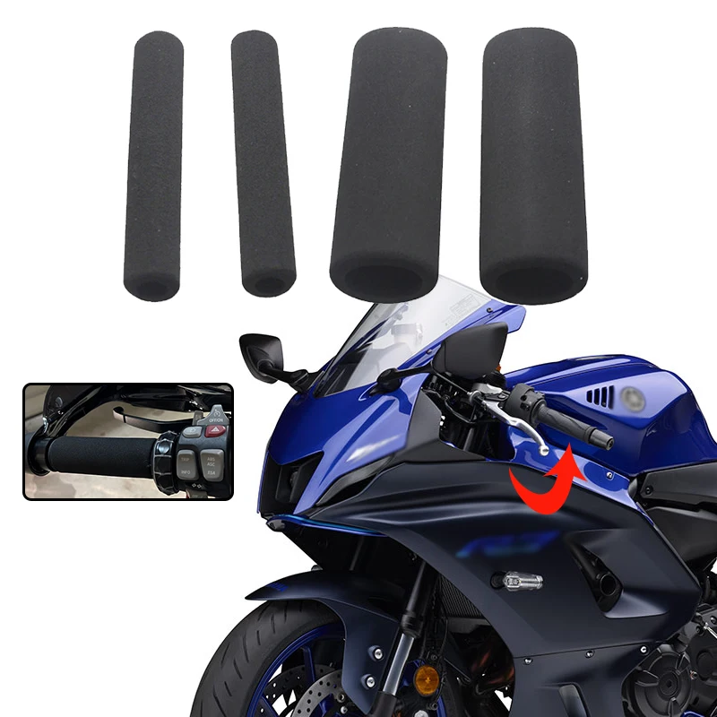 Motorbike Anti Vibration Handle Bar Foam Comfort Slip Over Grip ​For YAMAHA FJR1300 NMAX SMAX 155 125 YZF R15 R1 R6 R7 FZ07 MT07