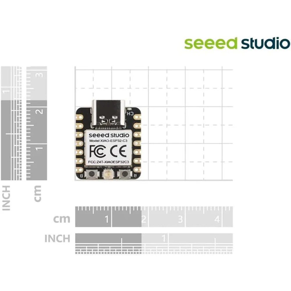 Seeed Studio XIAO ESP32C3(Support Arduino) - Tiny MCU Board for IoT Controlling Scenarios, Wi-Fi, BLE, Battery Charge, and Rich