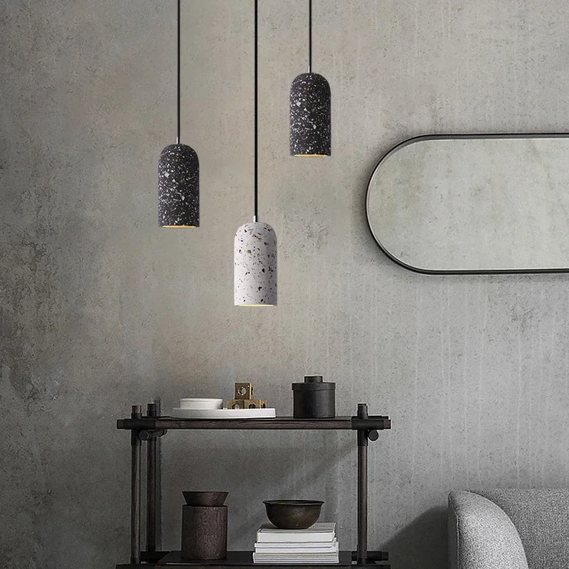 Cement Pendant Lights LED Lighting kitchen hanging lamp Dining Room Decor Coffee Resturant Living Room bed lamp home light E27