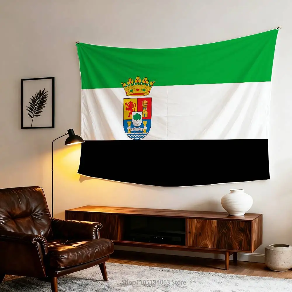 

Spanish E-Extremadura Flag Tapestry Banner For Bedroom Outdoor Living Room Restaurant Bar Wall Decor Party