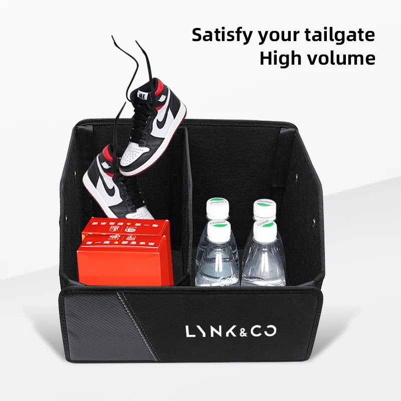 صندوق منظم صندوق السيارة قابل للطي للتخزين حقيبة ترتيب ملحقات السيارات لـ LYNK&CO 06 03 Z20 01 08 02 Phev 03+ 05 09 07 PHEV 900