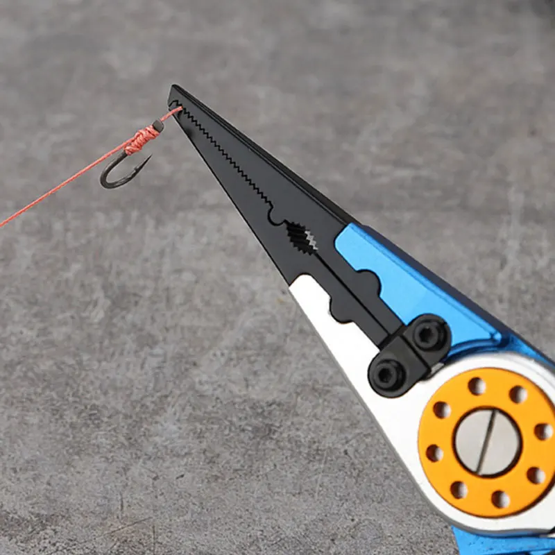 Fishing Pliers Fishing Tools Line Cutter Multifunctional Knot Aluminum Alloy Scissors Hook Remover 150g 20CM Fishing Equipment