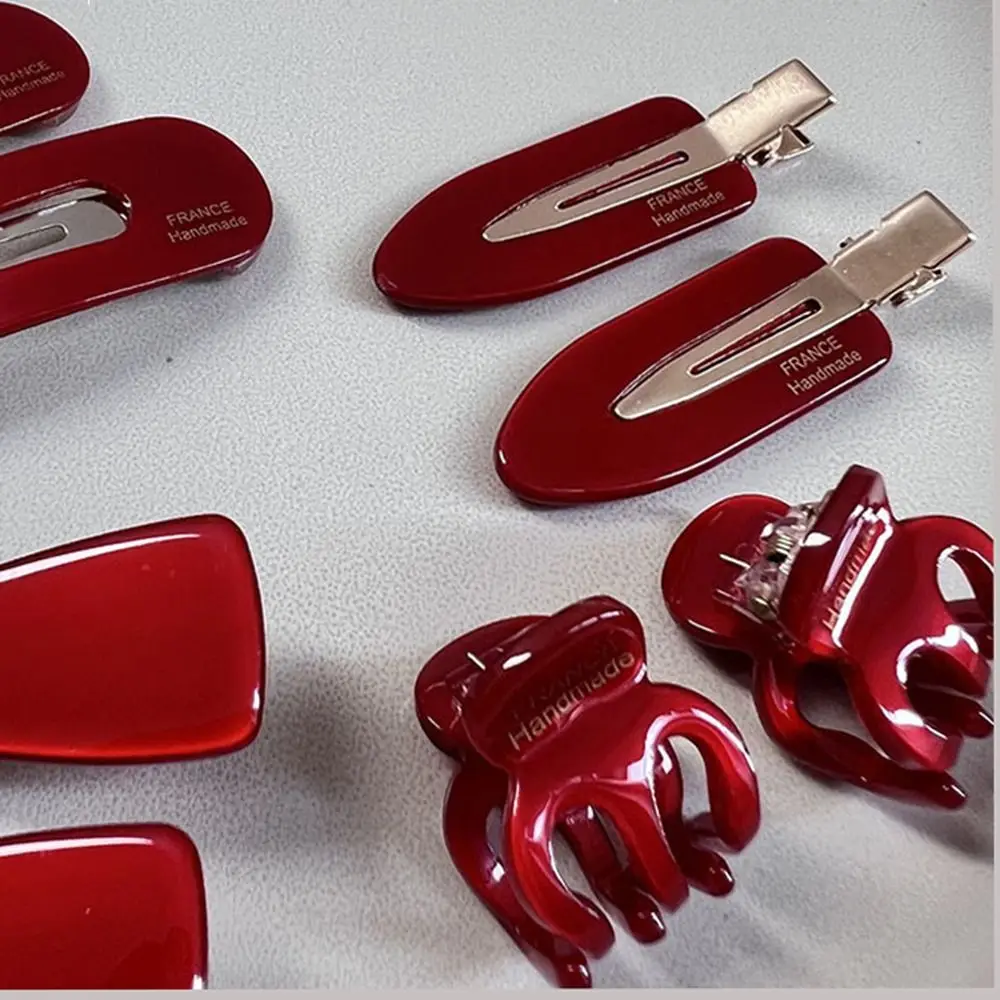 

Fixed Bang Hairpin Cute Sweet Bowknot Small Gold Label Women Hair Accessories Droplet BB clip Pumpkin Clamps New Year Headwear