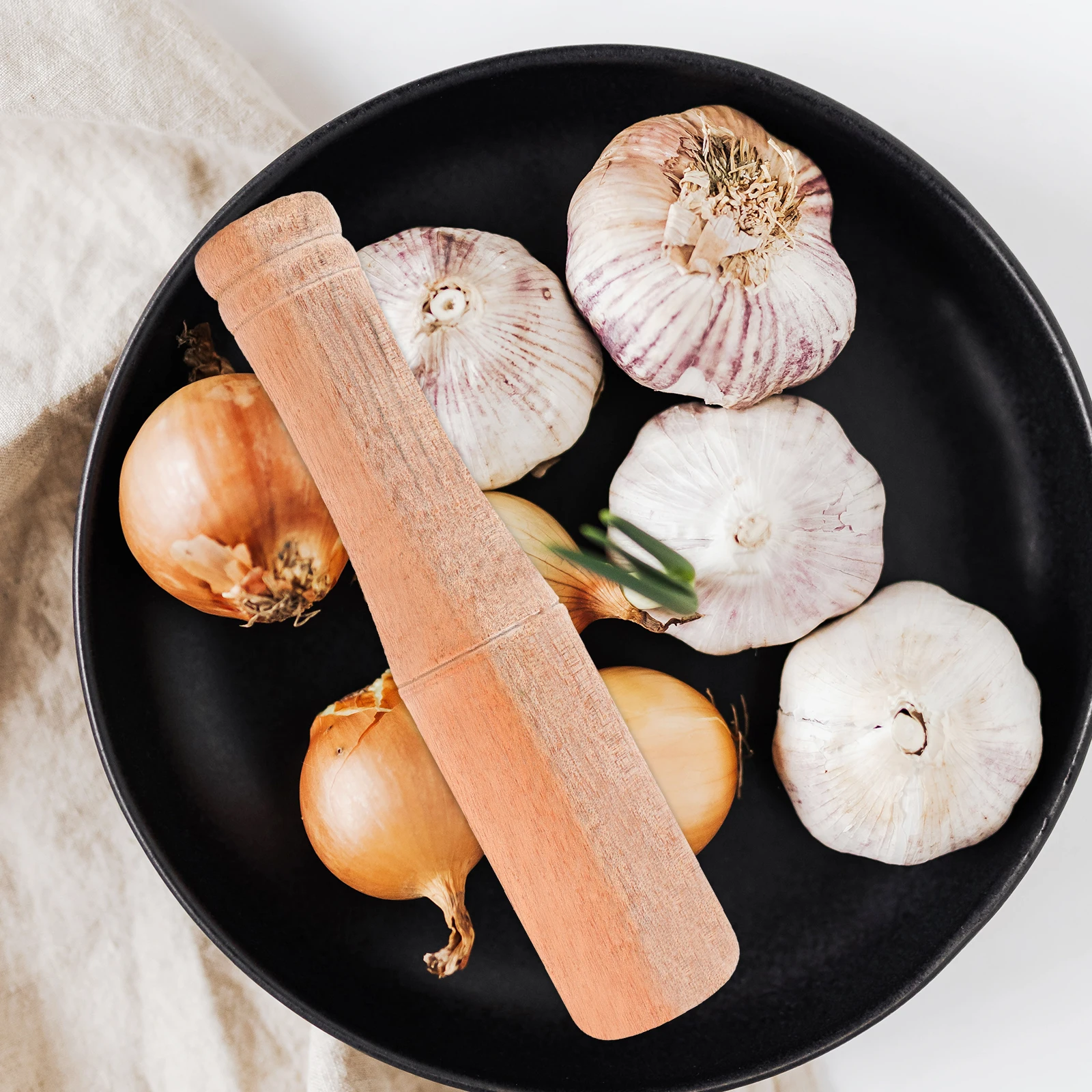 Деревянный пестик для чеснока размером 175x37x37 см