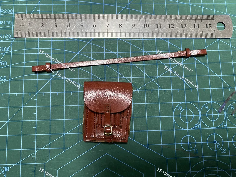 Noir/jaune/rouge marron 1/6 homme soldat seconde guerre mondiale Mini carte sac ceinture jouets accessoire pour 12 "montre figurine scène ornement