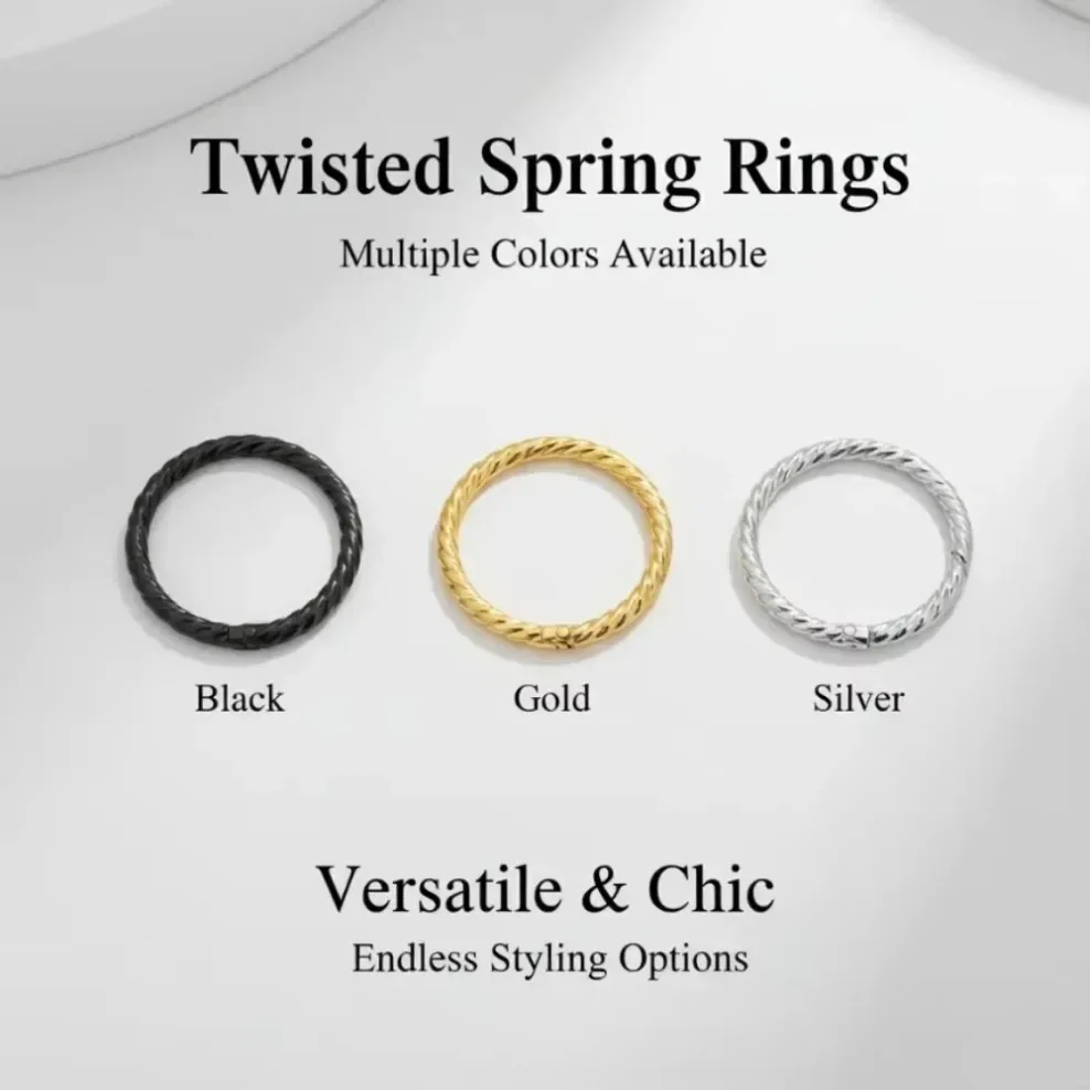 5-50 Piece Pretwist Keychains with Open Openings, Outdoor Hanging Buckles, Suitable for DIY Bags and Outdoor Accessories