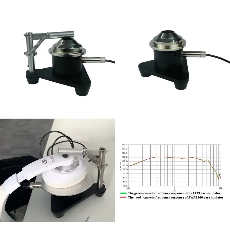 for AWA6163 Ear Emulator Artificial Ear Audiometer Headphone Test and Measurement Device