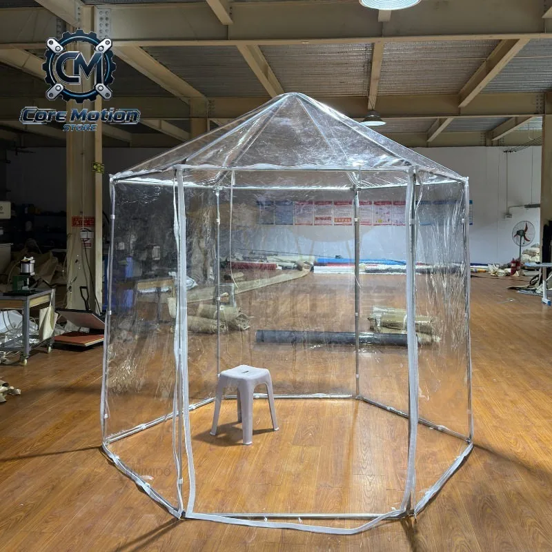 Middle Canopy Outdoor Fully Transparent Sun Room Ice Fishing Tent Courtyard Sun Heating Flower Keeping Courtyard Internet  Tent
