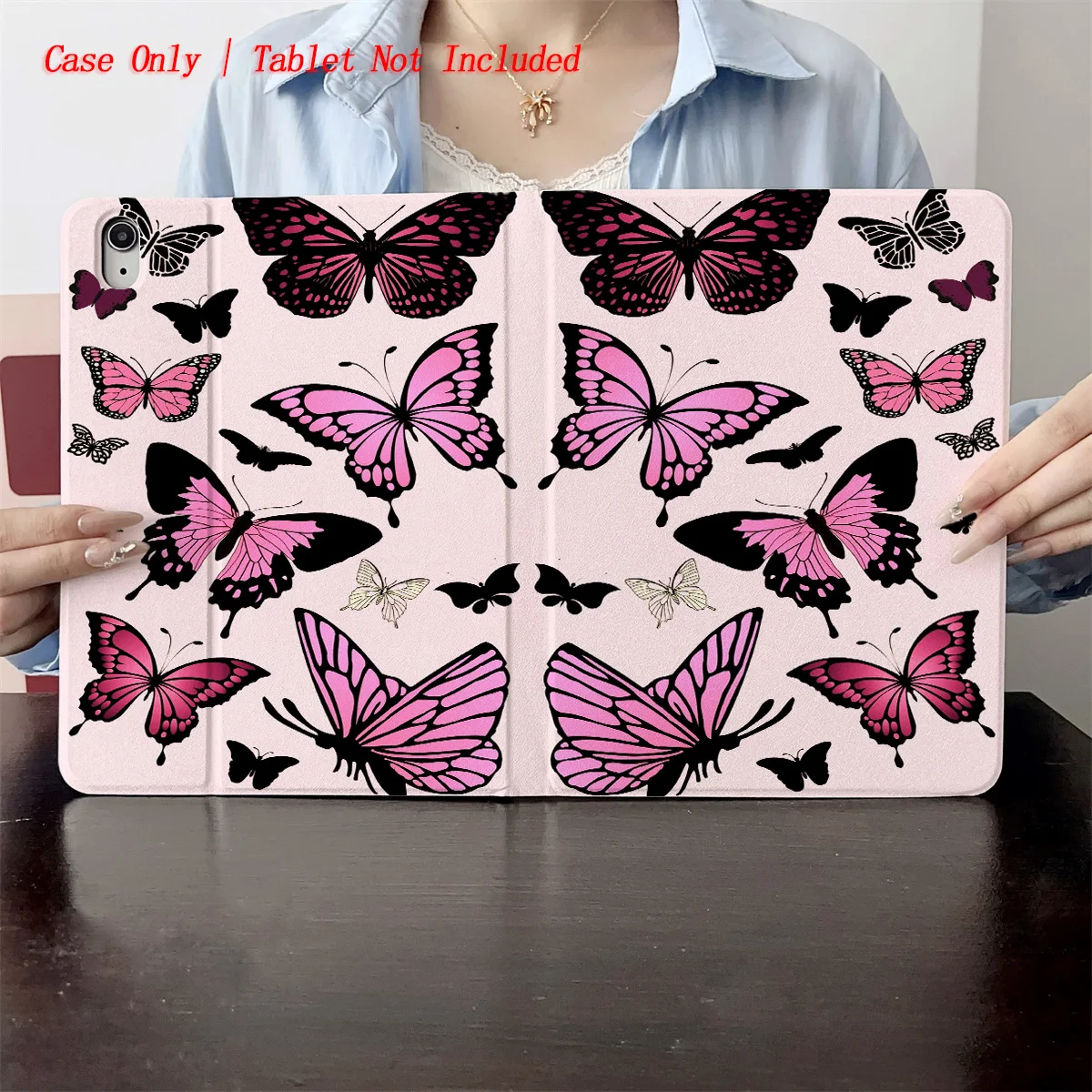 

Delicate Multiple Butterflies Pattern iPad Case for Air 4 10.9/Mini 4 7.9/2 9.7 Dust-Proof Charging Port