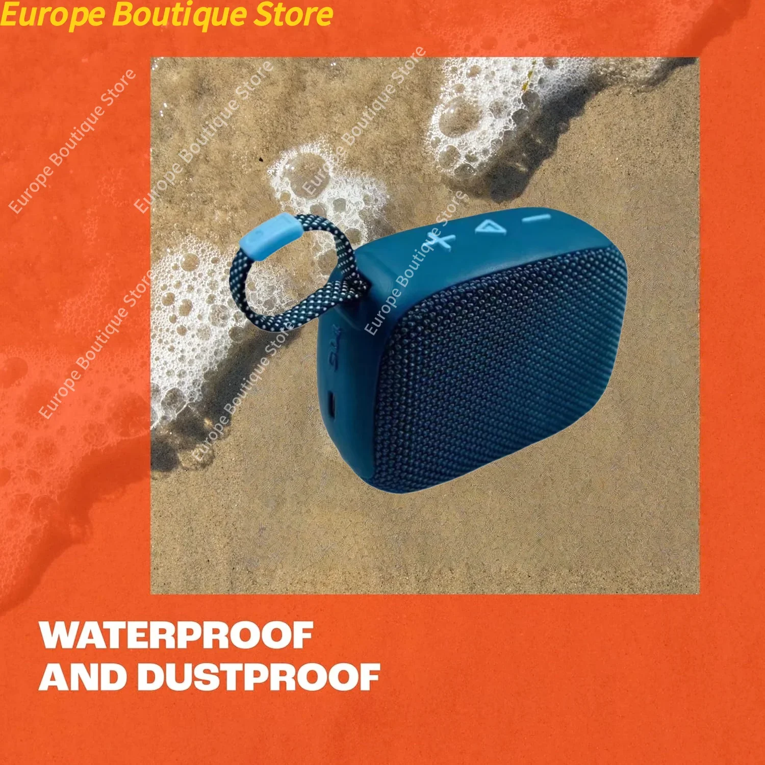 Altoparlante Bluetooth ultraportátil, impermeabile e antipolvere GO4, suono Big Pro con bassi perforati, batteria integrata da 7 ore