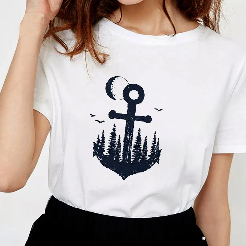 2019 New T shirt Women Dark constellation Printed Harajuku fashion Tshirt O-neck Short Sleeve White T-shirt Female Tops Clothing