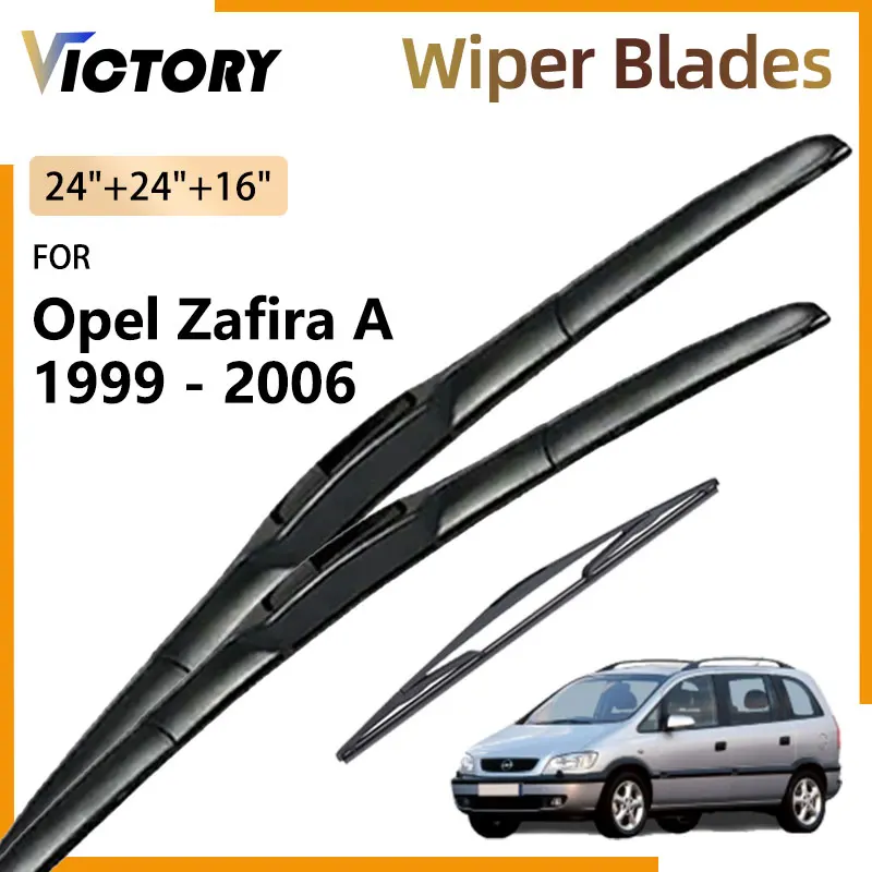 

Car Front Rear Wiper Blades For Opel Zafira A T98 1999 - 2006 2005 2004 2003 2002 2001 2000 Windshield Windscreen Window Brushes