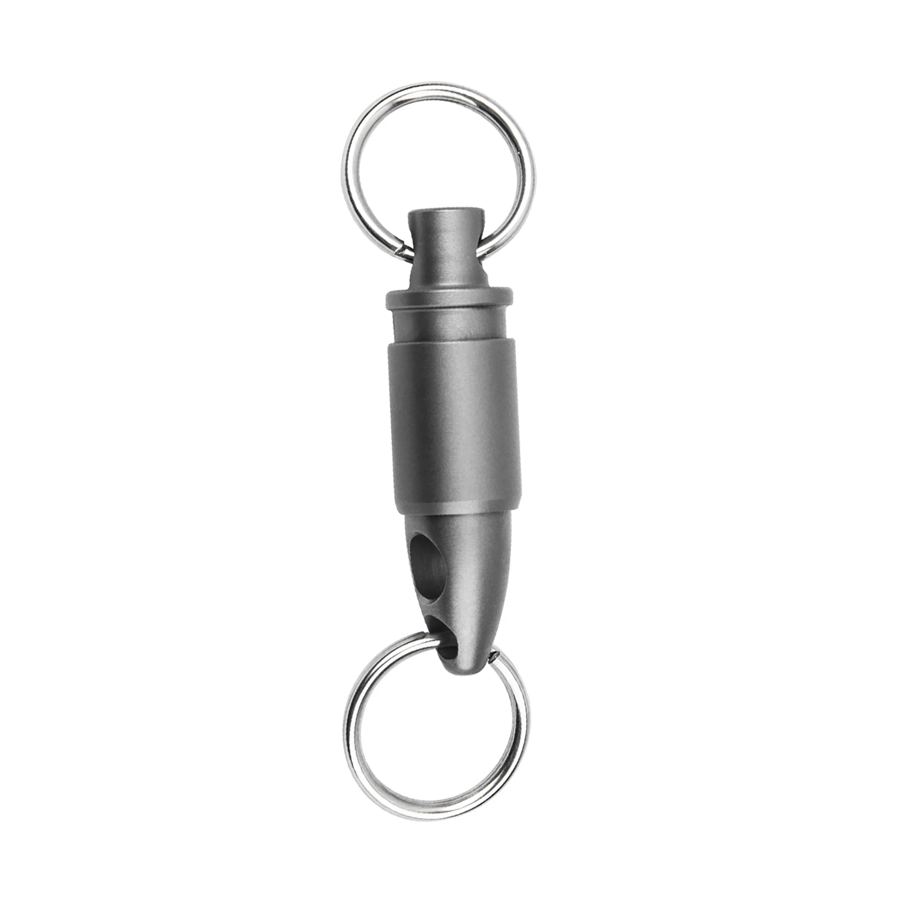 

unique design bullet design TC4 Ti Solid titanium quick release swivel detachable keychains Key ring Hook DIY FOB EDC gift