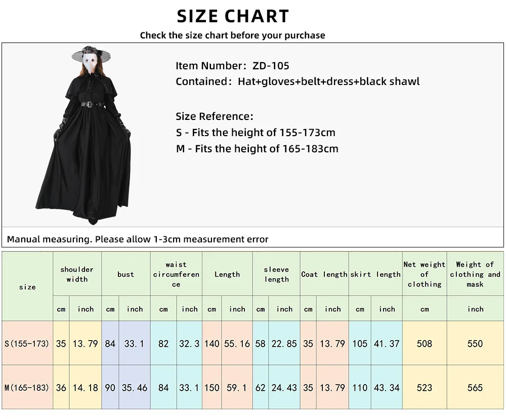 Robe Médecin de la Peste Femme – Ensemble Steampunk – photo 1