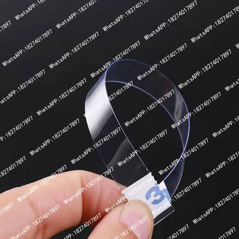 1000pcs Pop Jumping Card Strong Adhesive PVC Shrapnel Commodity Price Tag Transparent Strip Shake Card Price Label Holder