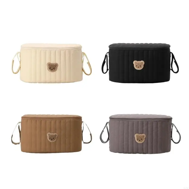 A5YC Functional Newborns Strollers Bag Portable Travel Carrying Case Organiser Infant Diaper Storage Solution for Pram Cart