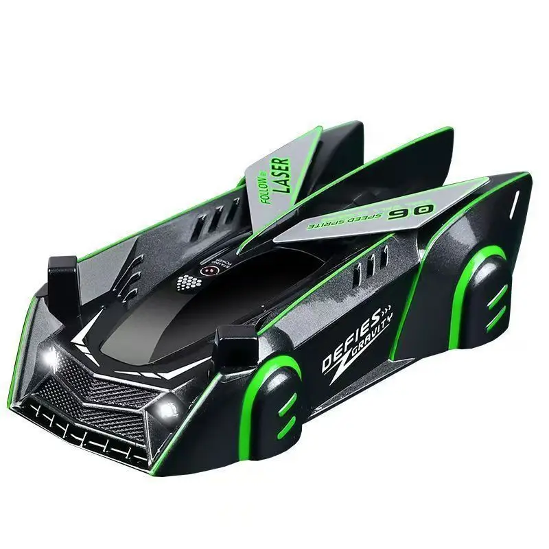 ไลท์เชสติดผนังรถปีนกำแพงเซ็นเซอร์อินฟราเรดรีโมทคอนโทรลผนังขับเคลื่อนสี่ล้อแข่งรถของเล่นเด็ก