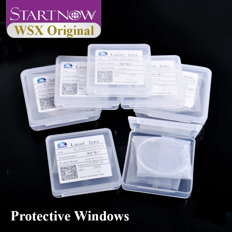 Startnow Original Protection Lens 20x2mm 4KW 1064nm Laser Protective Windows 30x5 Laser Lens For WSX Fiber Cutting Head KC13/15