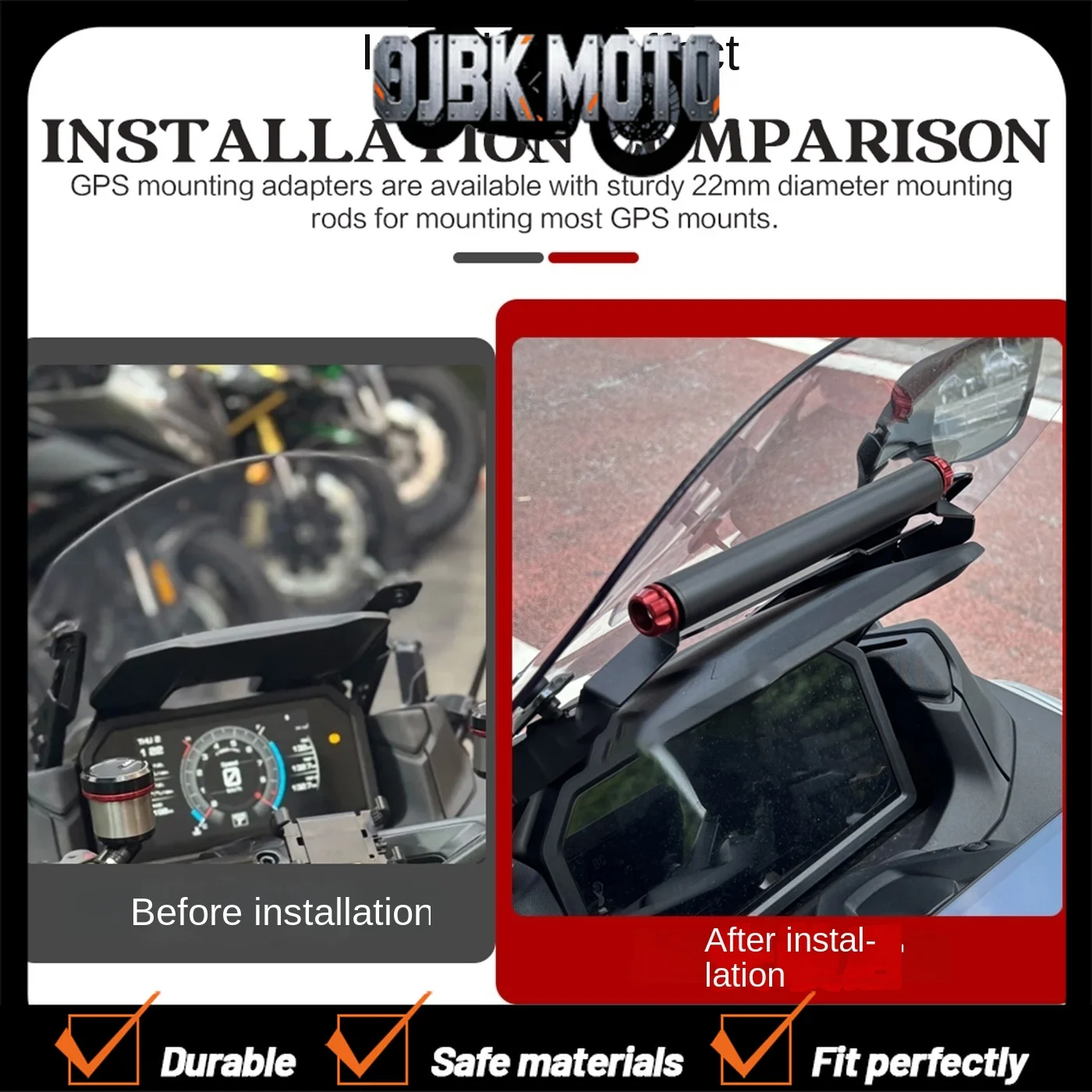 

For 25 Yamaha Tmax560 modified mobile navigation multifunctional models including display bracket and horizontal bar upgrade