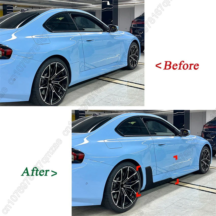 

Car Side Skirt Splitter Body Kit Exterior Decoration Spoiler Lip For BMW 2 Series M2 G87 2023 2024 MP Style Trim Accessories