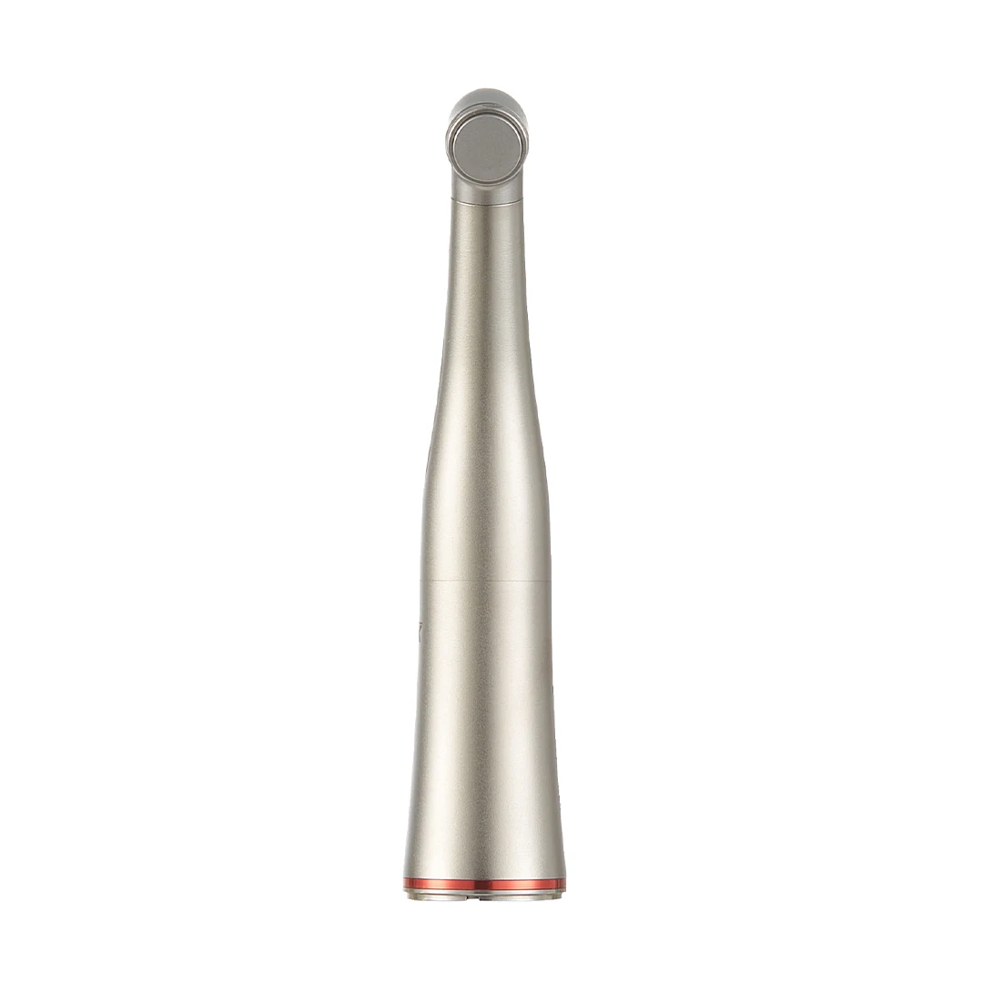 NSK Ti Max X95L Contraangulo Dental 1:5 Handstück mit zunehmender Geschwindigkeit gegen Winkelstück, LED-Glasfaser, Quattro Spray, rote Ringe