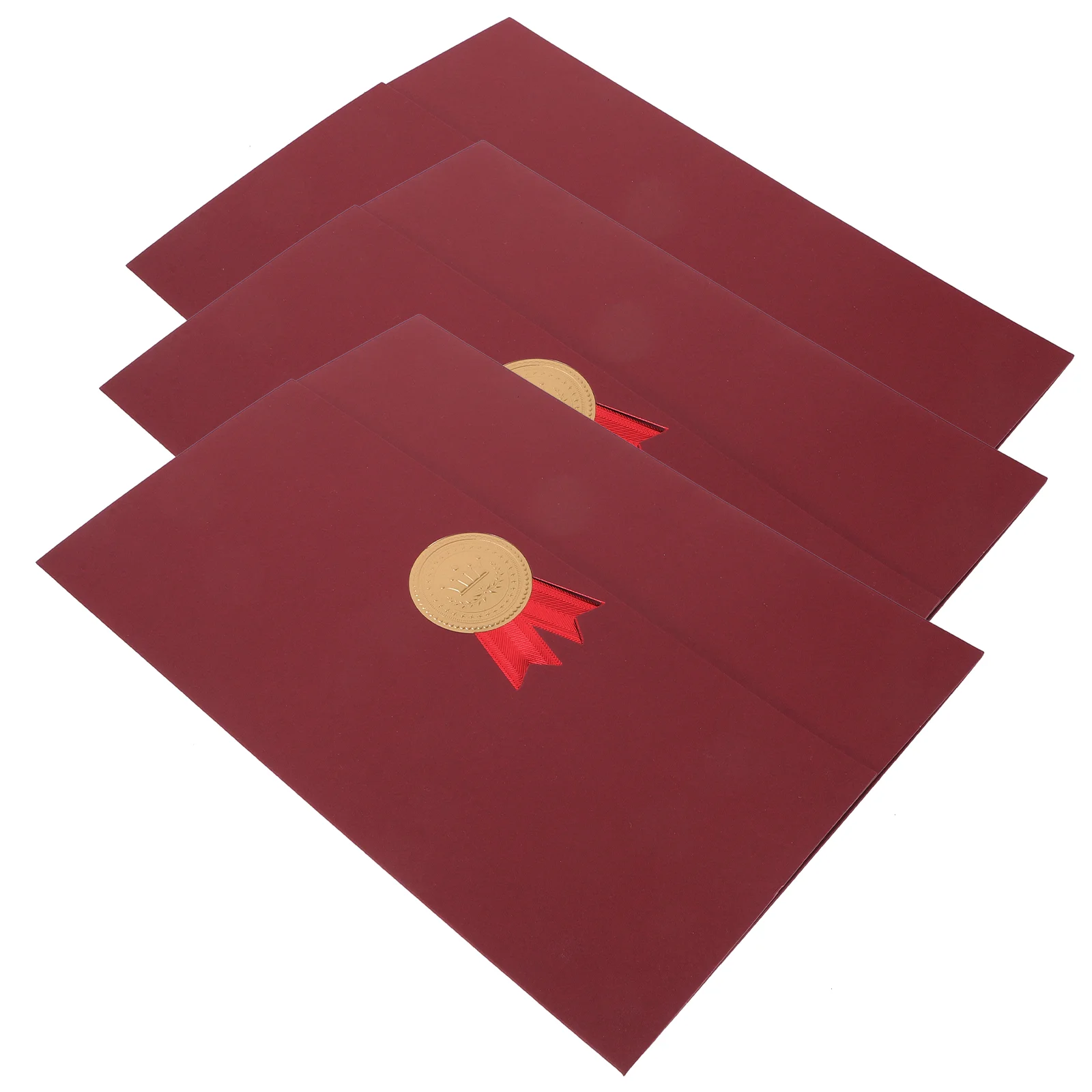 

3 Pcs Honor Certificate Cover Paper Diploma Holders Document Glass Envelope Protective