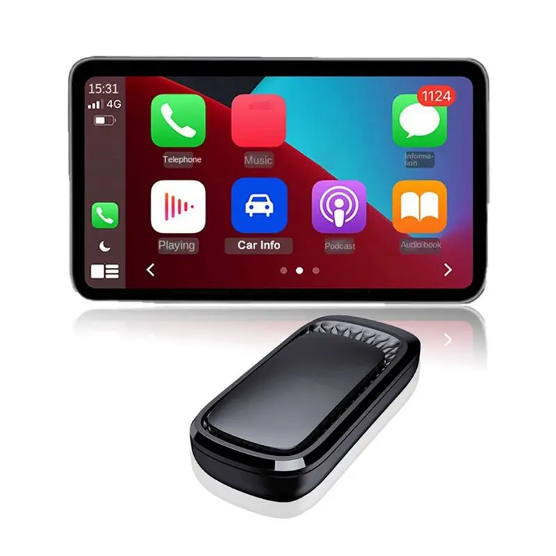 AEE5-Wireless Carplay Adapter Smart Box Bluetooth Wifi Fast Connect Universal Plug And Play For Wired Carplay Cars