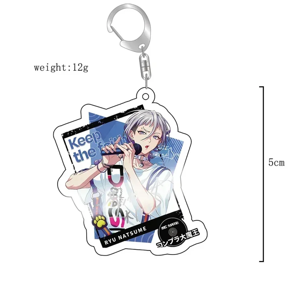 

6cm Anime Paradox Live Stand Keychain Figures Sugasano Aren Yon H-ajun Model Key Ring Pendant Ornament Anne Acrylic Toy gift