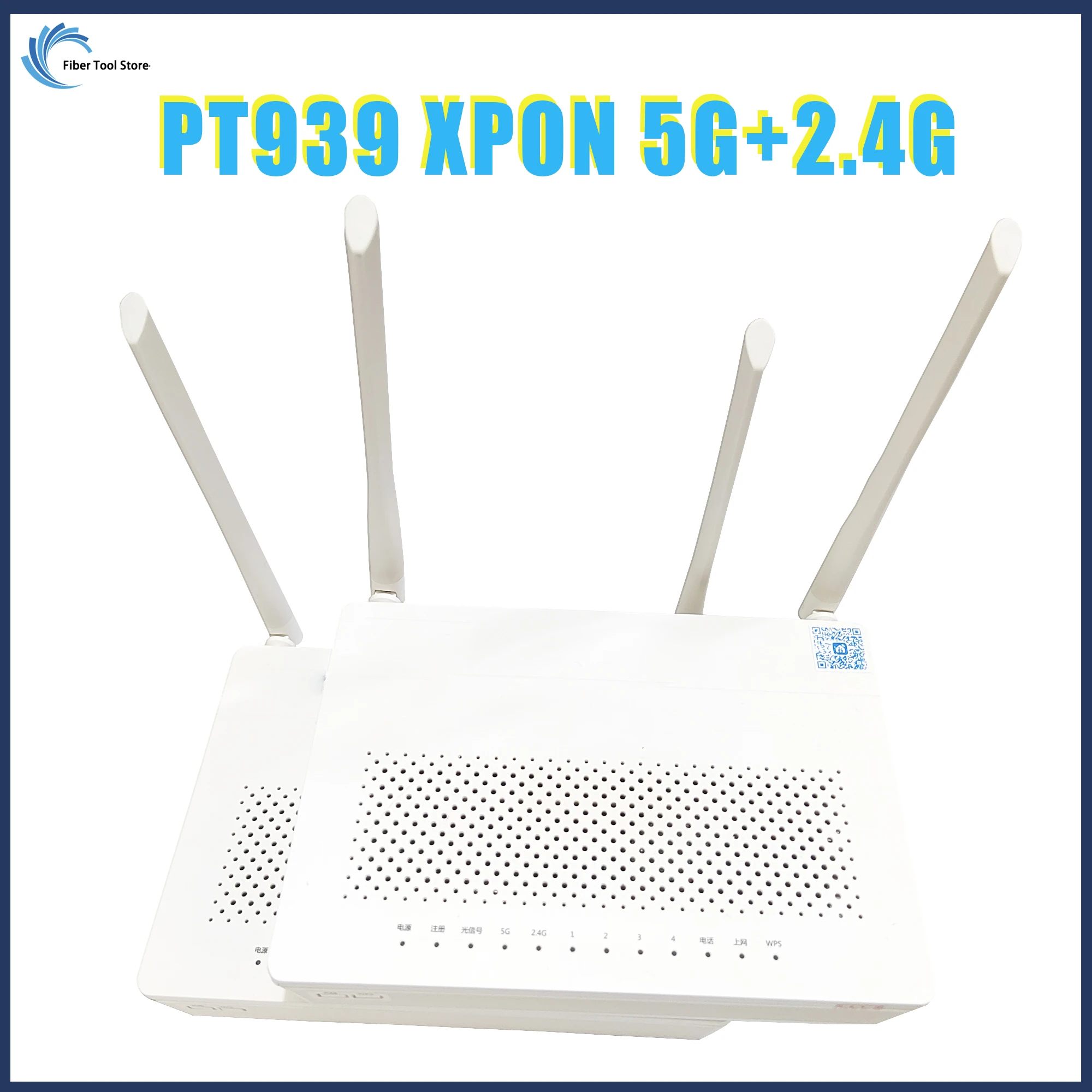 Optical Fiber Router Modem PT939g XPON ONU 2.4G&5GWIFI Dual Band 1GE+3FE+2USB+TEL Secondhand Used Ethernet modem Free Shipping