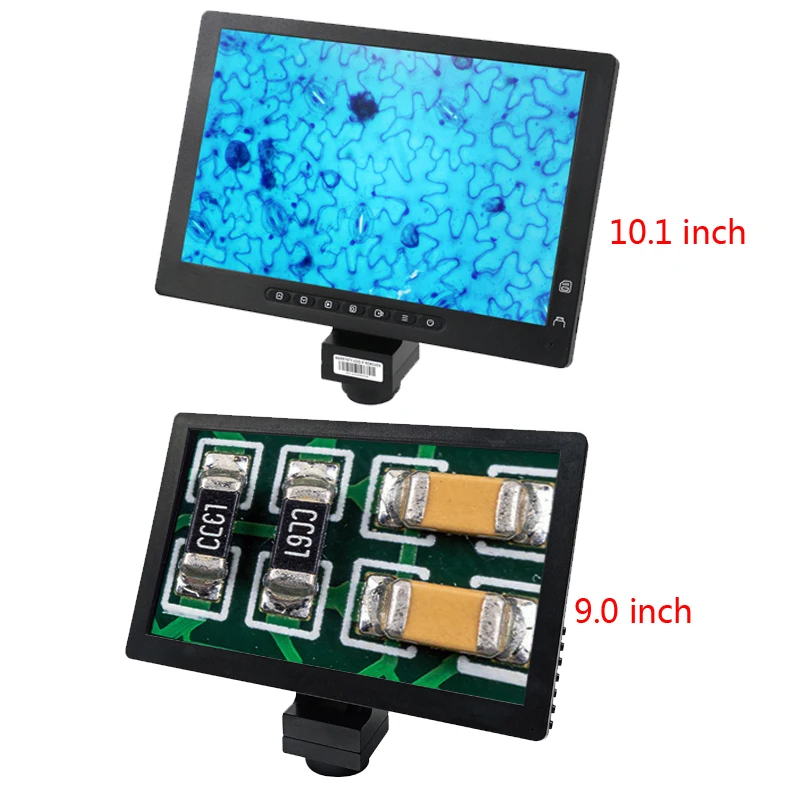 9/10.1 Inch IPS TF Storage 1080P Electronic Didgital Microscope USB C Mount PC Video Camera For PCB Soldering LAB Search Detect