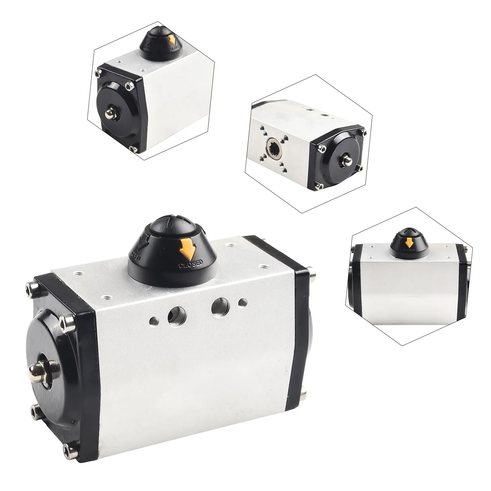 AT40/AT-52 Pneumatic Actuator 90° Rotating Double Acting Pneumatic Ball Valve Corner Pneumatic Actuator AT40 AT52 GT52 GT63