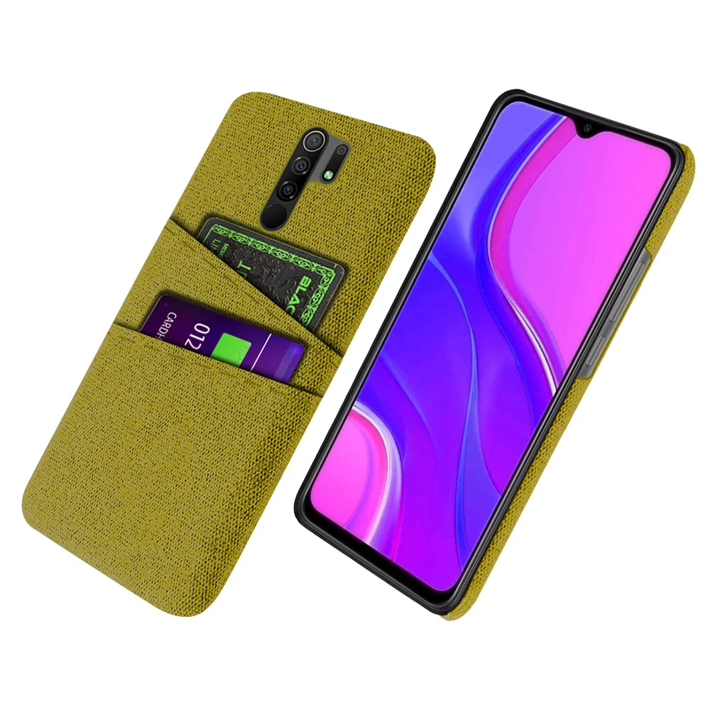 Redmi 9 For Xiaomi Redmi 9 Case Luxury Fabric Dual Card Cover For Redmi 9 Prime Funda For Xiaomi Poco M2 M 2 Reloaded Coque