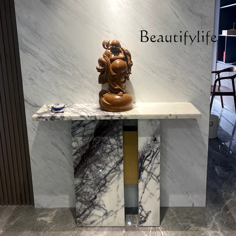 

Natural travertine marble entrance flower stand Travertine furniture floor rack entrance platform