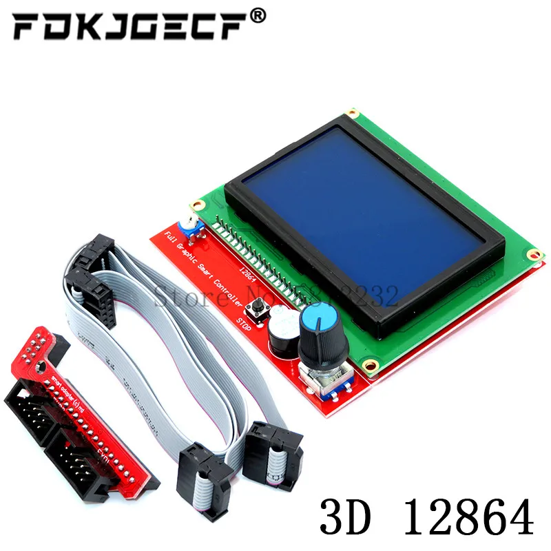 3D 2004 LCD 12864 Display 3D Printer Reprap Smart Adapter Controller Reprap Ramps 1.4 1.6 Mega2560 board 2004LCD Control