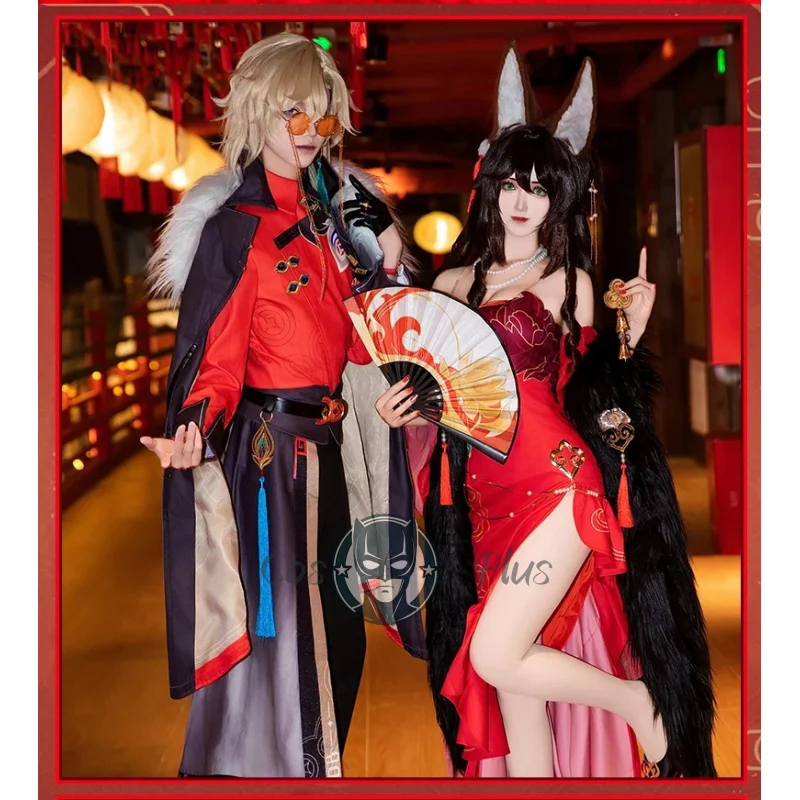 

Aventurine Tingyun Cosplay Costume Honkai Star Rail Carnival Uniform Anime Halloween Costumes Men Women Game Character Outfits