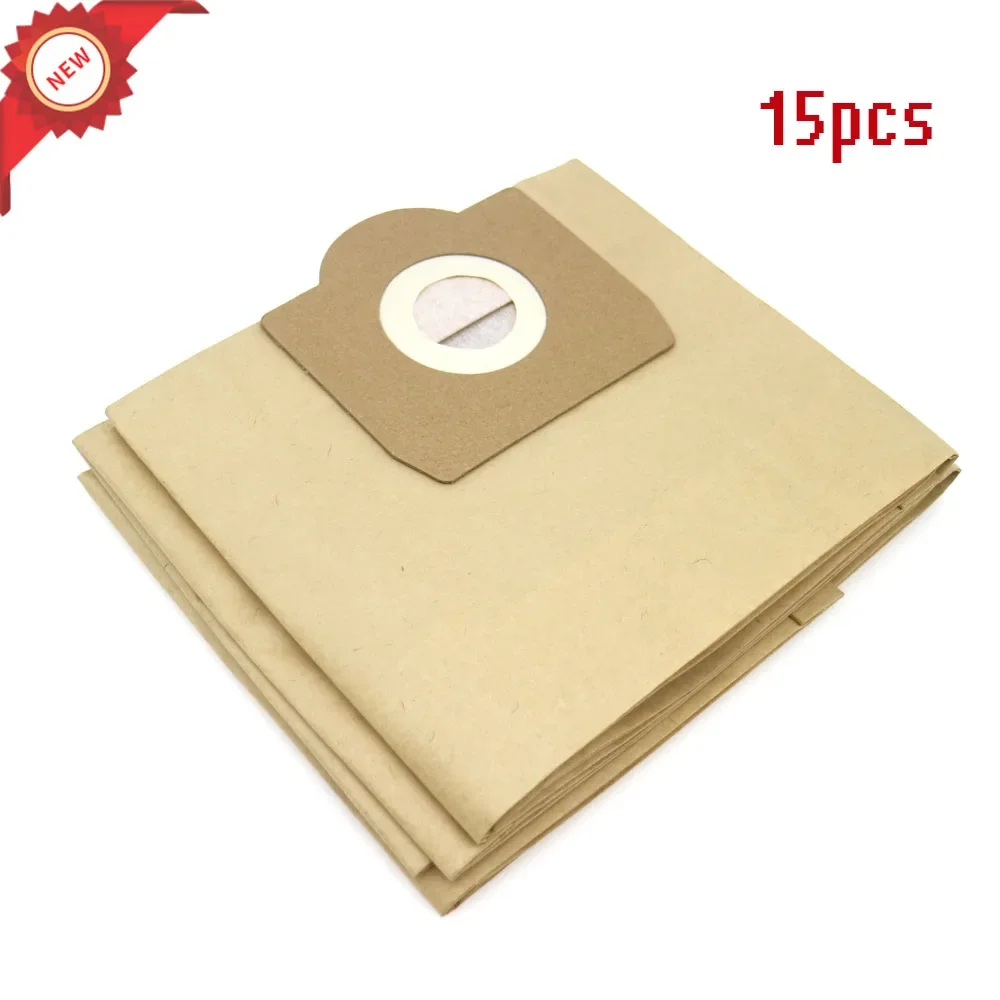 15 Sacchetti per Aspirapolvere Karcher 6.959-130.0 WD3 WD3P MV3 WD3 A 22xx / A 25xx / A26xx /SE 4001, 4002